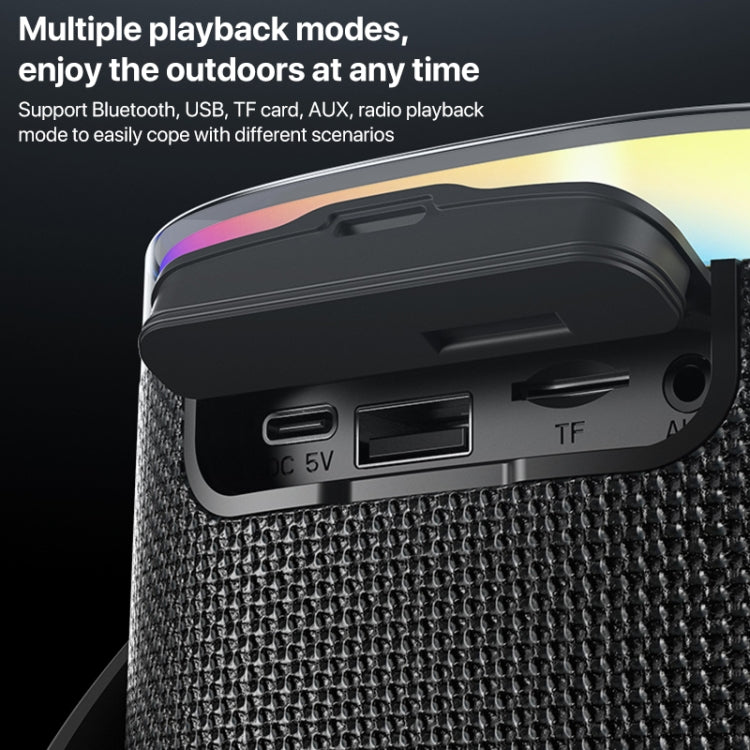 Yesido YSW25 8W RGB mini Portable Outdoor Bluetooth Speaker - Desktop Speaker by Yesido | Online Shopping UK | buy2fix