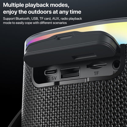 Yesido YSW25 8W RGB mini Portable Outdoor Bluetooth Speaker - Desktop Speaker by Yesido | Online Shopping UK | buy2fix