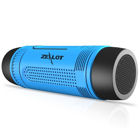 ZEALOT S1 Bluetooth 4.0 Wireless Wired Stereo Speaker Subwoofer Audio Receiver with 4000mAh Battery, Support 32GB Card, For iPhone, Galaxy, Sony, Lenovo, HTC, Huawei, Google, LG, Xiaomi, other Smartphones(Blue) - Desktop Speaker by ZEALOT | Online Shopping UK | buy2fix