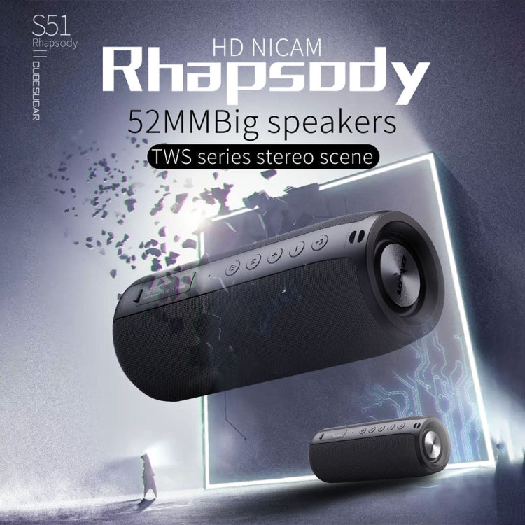 ZEALOT S51 Portable Stereo Bluetooth Speaker with Built-in Mic, Support Hands-Free Call & TF Card & AUX (Camouflage) - Desktop Speaker by ZEALOT | Online Shopping UK | buy2fix