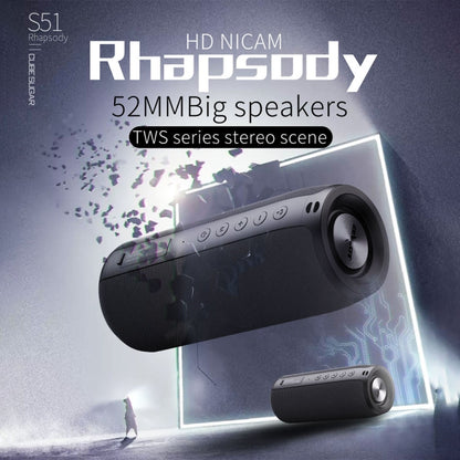 ZEALOT S51 Portable Stereo Bluetooth Speaker with Built-in Mic, Support Hands-Free Call & TF Card & AUX (Camouflage) - Desktop Speaker by ZEALOT | Online Shopping UK | buy2fix