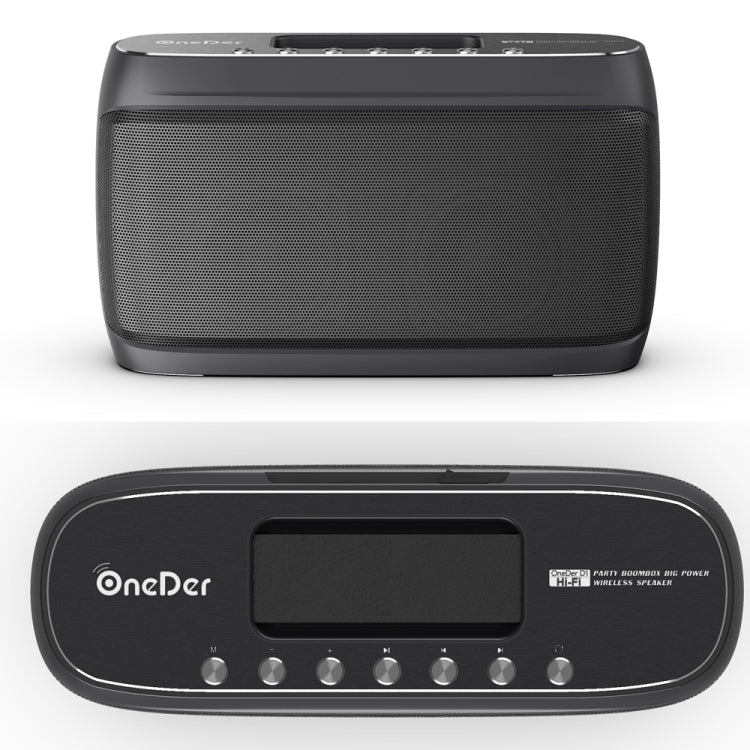 OneDer D1 60W Portable HiFi Bass Wireless Bluetooth Speaker, Support Hands-free / USB / AUX / TF (Grey) - Desktop Speaker by OneDer | Online Shopping UK | buy2fix