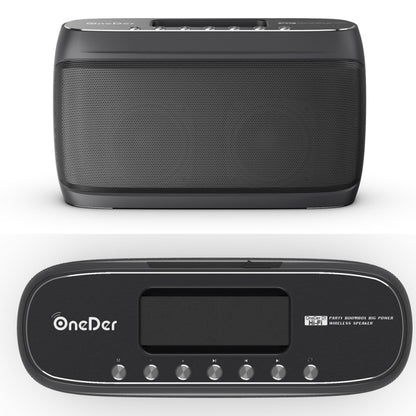 OneDer D1 60W Portable HiFi Bass Wireless Bluetooth Speaker, Support Hands-free / USB / AUX / TF (Grey) - Desktop Speaker by OneDer | Online Shopping UK | buy2fix
