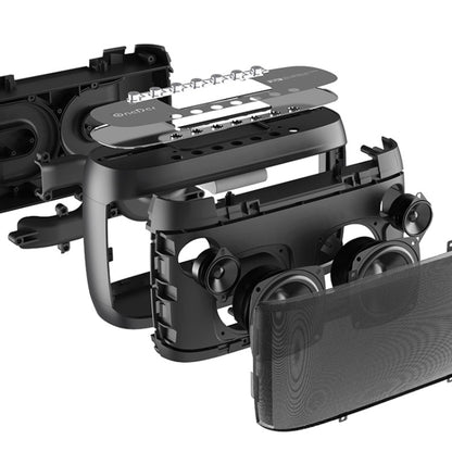 OneDer D1 60W Portable HiFi Bass Wireless Bluetooth Speaker, Support Hands-free / USB / AUX / TF (Grey) - Desktop Speaker by OneDer | Online Shopping UK | buy2fix