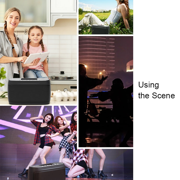 OneDer D1 60W Portable HiFi Bass Wireless Bluetooth Speaker, Support Hands-free / USB / AUX / TF (Grey) - Desktop Speaker by OneDer | Online Shopping UK | buy2fix