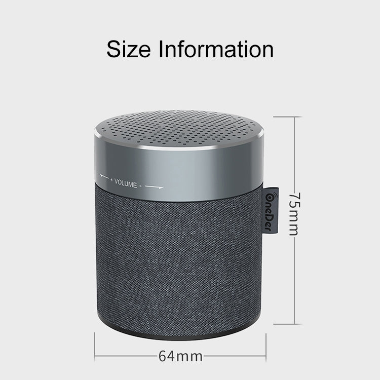 Oneder V13 Mini  Wireless Bluetooth Speaker, Support Hands-free & TF & FM & AUX(Grey) - Desktop Speaker by OneDer | Online Shopping UK | buy2fix