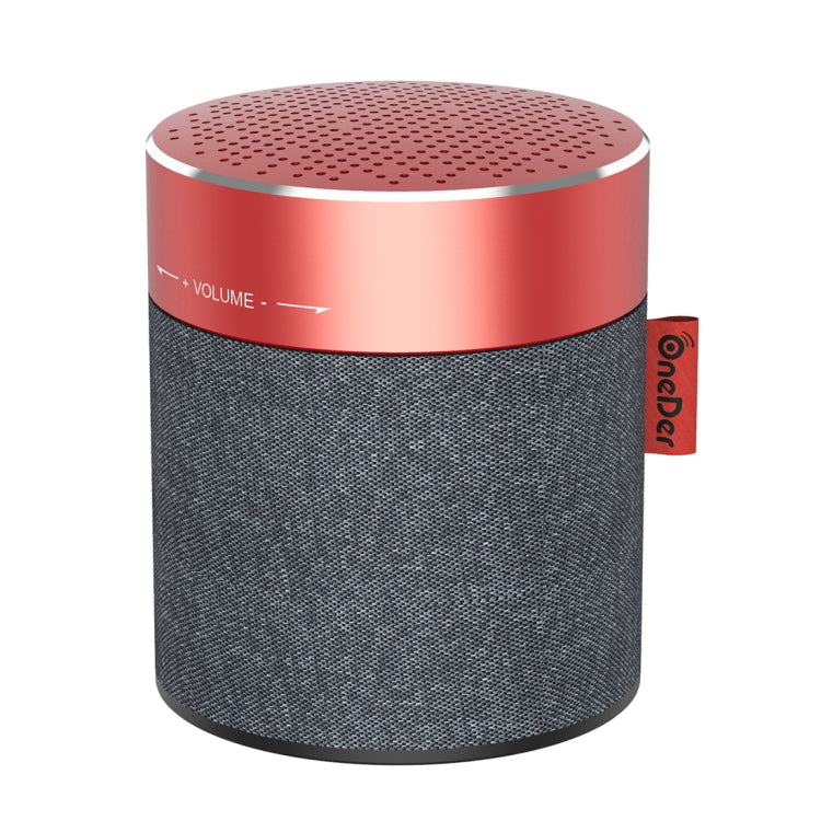 Oneder V13 Mini  Wireless Bluetooth Speaker, Support Hands-free & TF & FM & AUX(Red) - Desktop Speaker by OneDer | Online Shopping UK | buy2fix