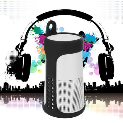 Portable Shockproof Silica Gel Bluetooth Speaker Protective Case for Bose Soundlink Revolve (Blue) - Protective Case by buy2fix | Online Shopping UK | buy2fix
