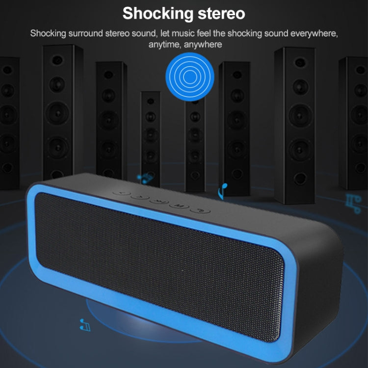 EBS-308 Outdoor Portable Mini Wireless Bluetooth Subwoofer Speaker(Blue) - Waterproof Speaker by buy2fix | Online Shopping UK | buy2fix
