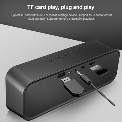 EBS-308 Outdoor Portable Mini Wireless Bluetooth Subwoofer Speaker(Black) - Waterproof Speaker by buy2fix | Online Shopping UK | buy2fix