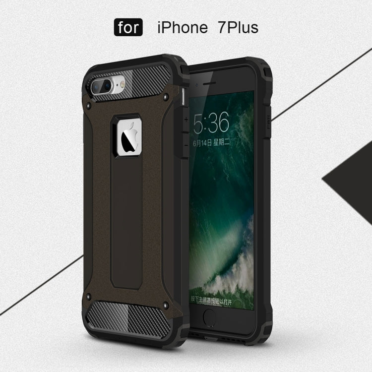 For iPhone 7 Plus Magic Armor TPU + PC Combination Case(Black) by buy2fix