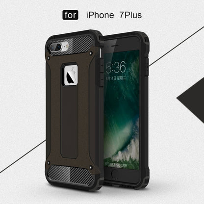 For iPhone 7 Plus Magic Armor TPU + PC Combination Case(Black) by buy2fix