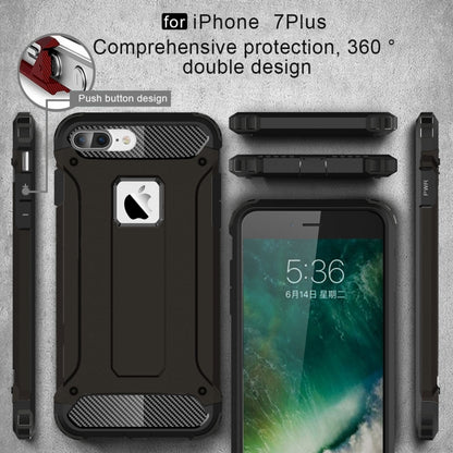 For iPhone 7 Plus Magic Armor TPU + PC Combination Case(Black) by buy2fix
