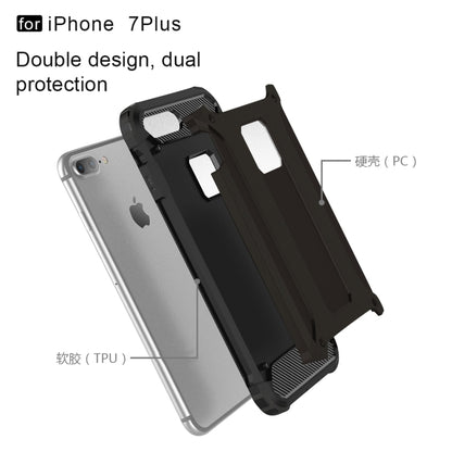 For iPhone 7 Plus Magic Armor TPU + PC Combination Case(Black) by buy2fix