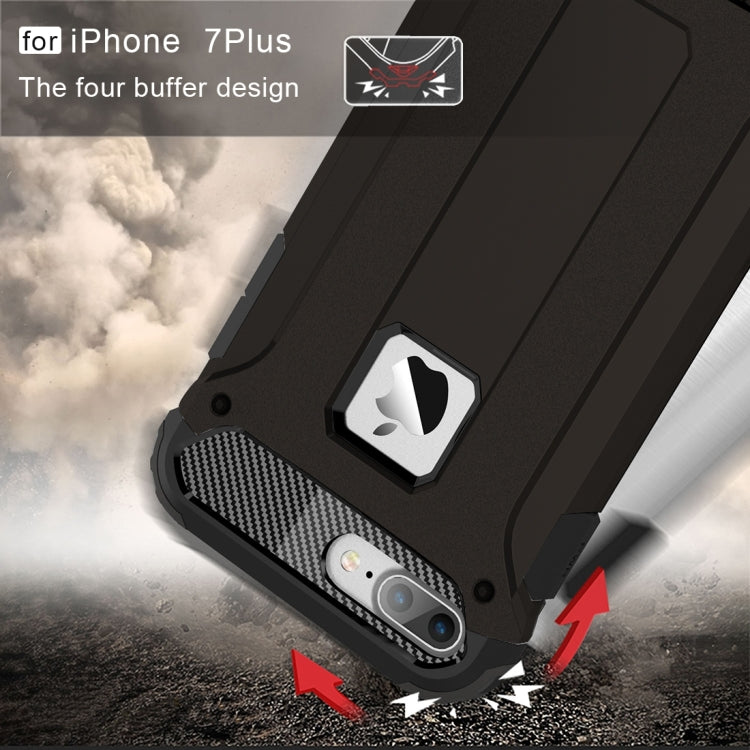 For iPhone 7 Plus Magic Armor TPU + PC Combination Case(Black) by buy2fix