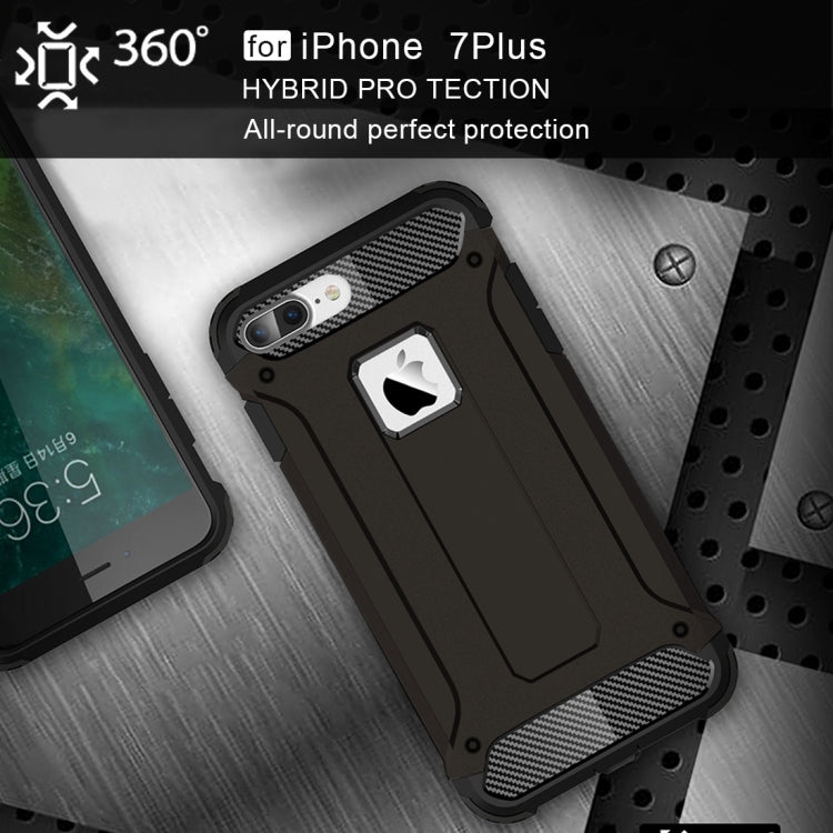 For iPhone 7 Plus Magic Armor TPU + PC Combination Case(Black) by buy2fix