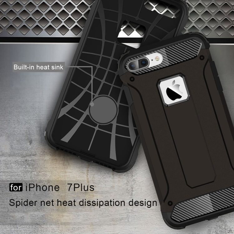 For iPhone 7 Plus Magic Armor TPU + PC Combination Case(Black) by buy2fix