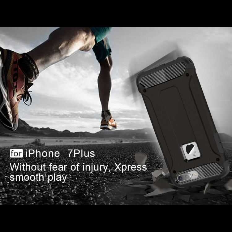 For iPhone 7 Plus Magic Armor TPU + PC Combination Case(Black) by buy2fix