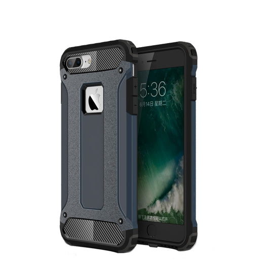 For iPhone 7 Plus Magic Armor TPU + PC Combination Case(Dark Blue) by buy2fix