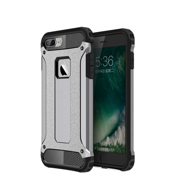 For iPhone 7 Plus Magic Armor TPU + PC Combination Case(Grey) by buy2fix