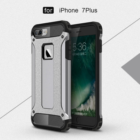 For iPhone 7 Plus Magic Armor TPU + PC Combination Case(Grey) by buy2fix