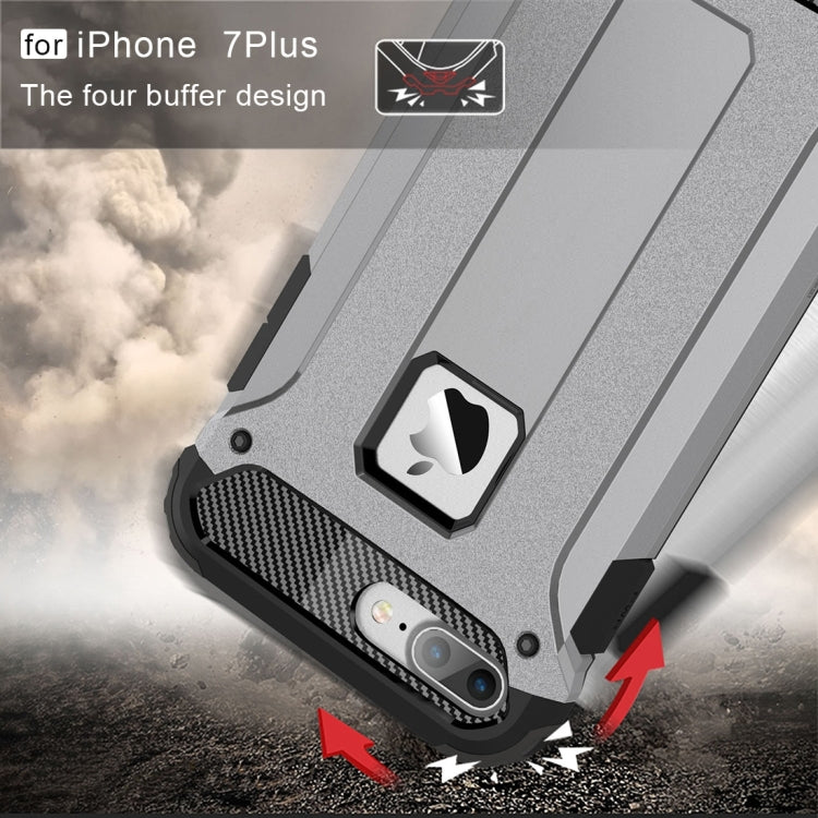 For iPhone 7 Plus Magic Armor TPU + PC Combination Case(Grey) by buy2fix