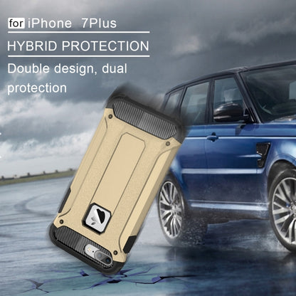 For iPhone 7 Plus Magic Armor TPU + PC Combination Case(Gold) by buy2fix