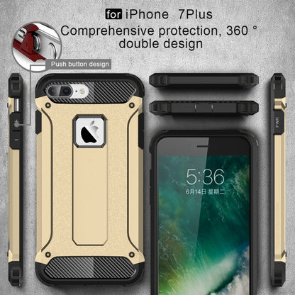 For iPhone 7 Plus Magic Armor TPU + PC Combination Case(Gold) by buy2fix