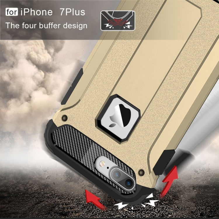 For iPhone 7 Plus Magic Armor TPU + PC Combination Case(Gold) by buy2fix