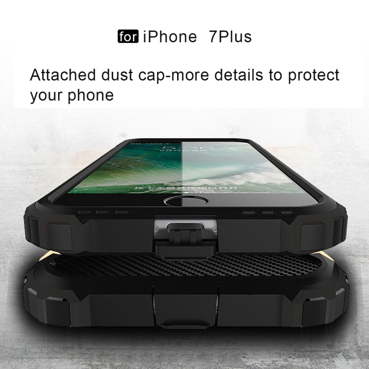 For iPhone 7 Plus Magic Armor TPU + PC Combination Case(Gold) by buy2fix