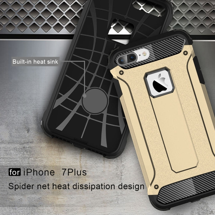 For iPhone 7 Plus Magic Armor TPU + PC Combination Case(Gold) by buy2fix