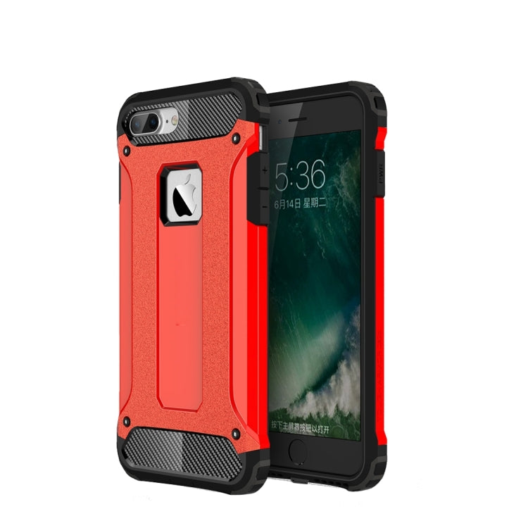 For iPhone 7 Plus Magic Armor TPU + PC Combination Case(Red) by buy2fix