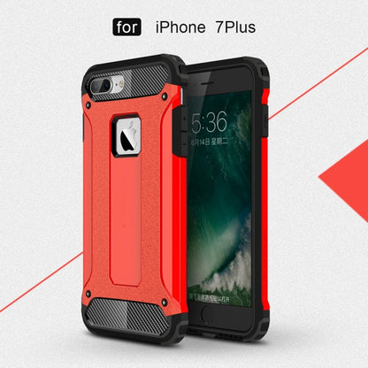 For iPhone 7 Plus Magic Armor TPU + PC Combination Case(Red) by buy2fix