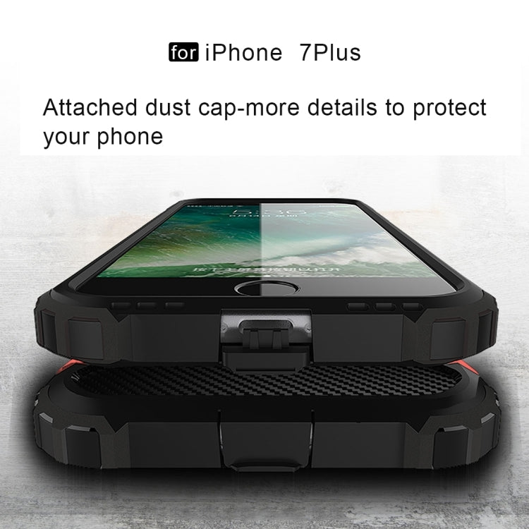 For iPhone 7 Plus Magic Armor TPU + PC Combination Case(Red) by buy2fix