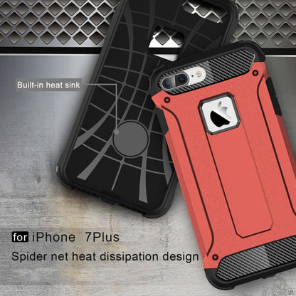 For iPhone 7 Plus Magic Armor TPU + PC Combination Case(Red) by buy2fix