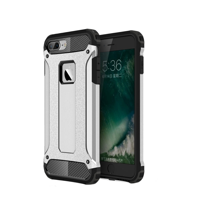 For iPhone 7 Plus Magic Armor TPU + PC Combination Case(Silver) by buy2fix