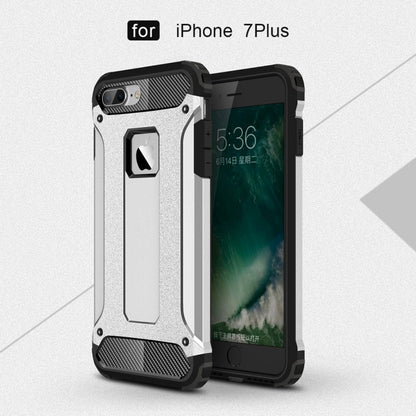 For iPhone 7 Plus Magic Armor TPU + PC Combination Case(Silver) by buy2fix