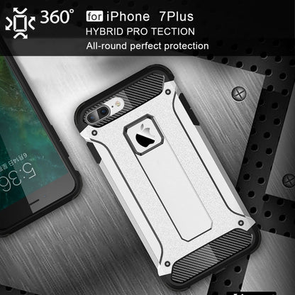 For iPhone 7 Plus Magic Armor TPU + PC Combination Case(Silver) by buy2fix