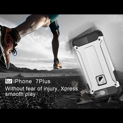 For iPhone 7 Plus Magic Armor TPU + PC Combination Case(Silver) by buy2fix