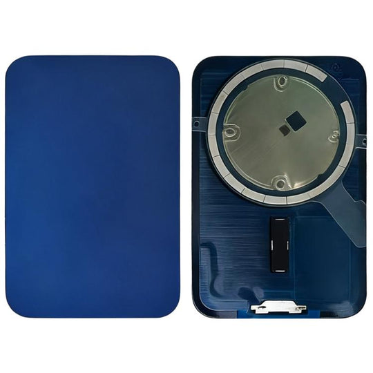 For iPhone 17 Pro Max Glass Battery Back Cover with MagSafe Magnet (Blue)
