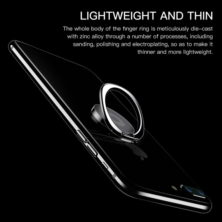 2pcs Universal 360 Degrees Rotatable Privity Metal Ring Holder Bracket for iPhone, Samsung, HTC, LG, Huawei, Xiaomi, vivo, OPPO, Meizu Mobile Phones or Tablets, Built in Iron Sheet, Support Magnets(Black) - Ring Holder by buy2fix | Online Shopping UK | buy2fix