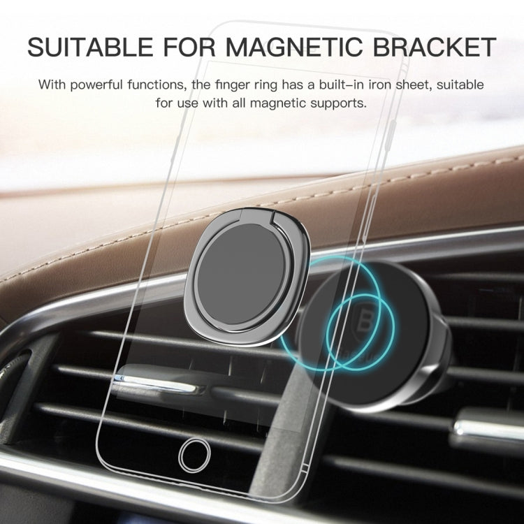 2pcs Universal 360 Degrees Rotatable Privity Metal Ring Holder Bracket for iPhone, Samsung, HTC, LG, Huawei, Xiaomi, vivo, OPPO, Meizu Mobile Phones or Tablets, Built in Iron Sheet, Support Magnets(Silver) - Ring Holder by buy2fix | Online Shopping UK | buy2fix