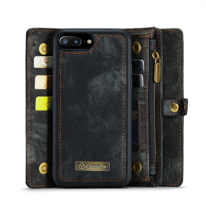 CaseMe for iPhone 8 Plus & 7 Plus   Multifunctional Leather Billfold with Detachable Magnetic PC Back Protective Case & Holder & 11 Card Slots & 3 Cash Slots & 1 Zipper Wallet & 2 Photo Frames & 3 Magnetic Clasps(Black) - More iPhone Cases by CaseMe | Online Shopping UK | buy2fix
