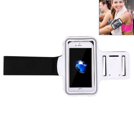 For iPhone 8 Plus & 7 Plus   Sport Armband Case with Key Pocket(White) - 5.5~6.5 inch by buy2fix | Online Shopping UK | buy2fix