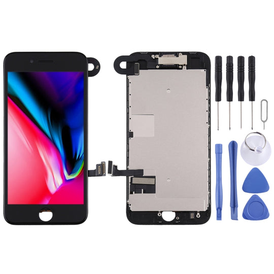 LCD-Bildschirm und Digitizer-Vollmontage inklusive Frontkamera für iPhone 8 (Schwarz)
