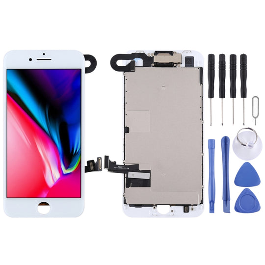 LCD-Bildschirm und Digitizer-Vollmontage inklusive Frontkamera für iPhone 8 (Weiß)