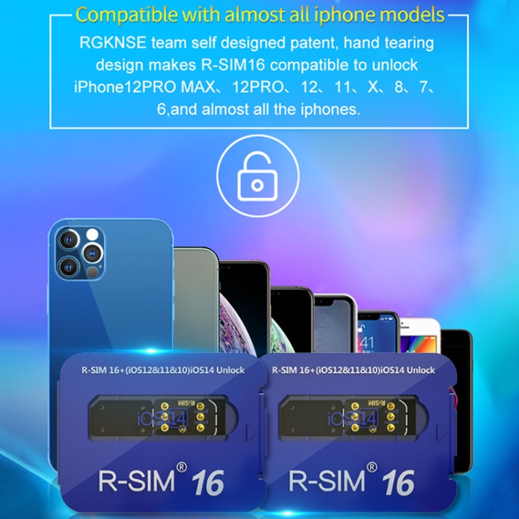 R-SIM 16 Turns Locked Into Unlocked iOS14 System Universal 5G Unlocking Card - Unlock SIM Card by buy2fix | Online Shopping UK | buy2fix