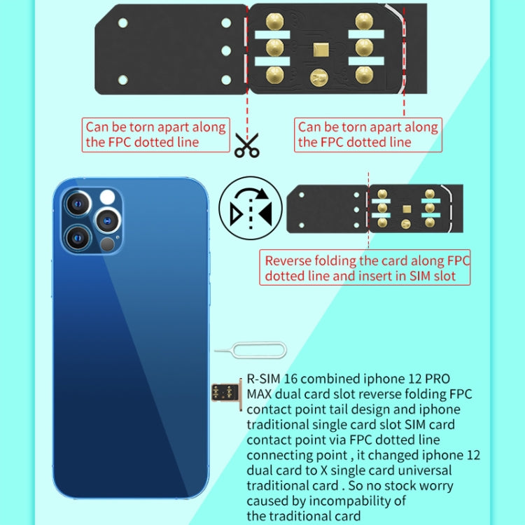 R-SIM 16 Turns Locked Into Unlocked iOS14 System Universal 5G Unlocking Card - Unlock SIM Card by buy2fix | Online Shopping UK | buy2fix