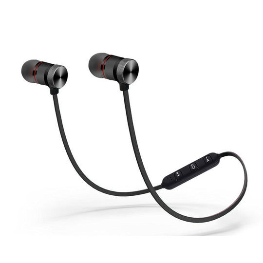 BTH-838 Stereo Sound Quality Magnetic Absorption V4.1 Bluetooth Sports Headset, Bluetooth Distance: 10m, For iPad, iPhone, Galaxy, Huawei, Xiaomi, LG, HTC and Other Smart Phones(Black)