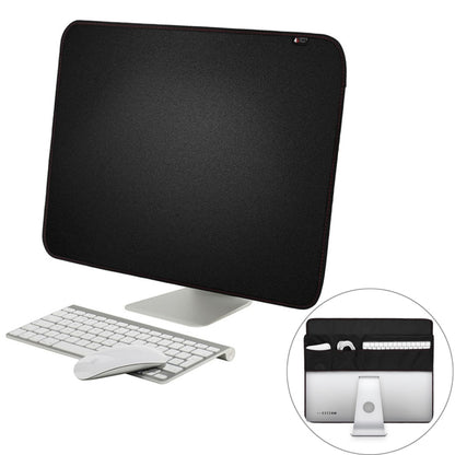 For 27 inch Apple iMac Portable Dustproof Cover Desktop Apple Computer LCD Monitor Cover with Pockets , Size: 68x48.2cm(Black) - Others Accessories by buy2fix | Online Shopping UK | buy2fix